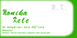 monika kele business card